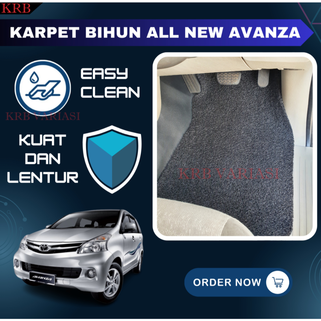 Karpet Lantai Bihun Karpet Mobil Bihun Toyota All New Avanza Karpet Mie New Avanza 2012 - 2016