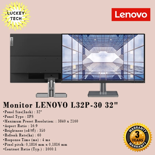 Monitor LED LENOVO L32P-30 32"