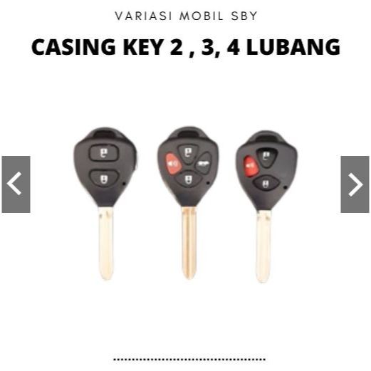 Casing kunci Toyota innova,vios,fortuner,altis 2tombol , 3tombol , 4tombol