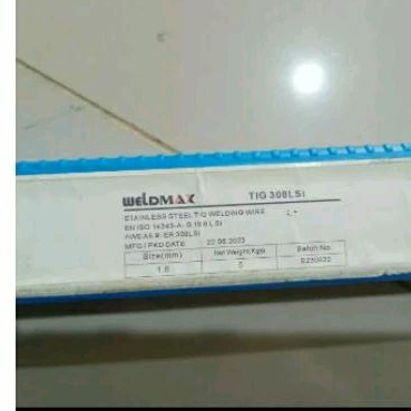 KAWAT LAS TIG ARGON ER308 1.6MM / KAWAT LAS ARGON FILLER LAS TIG 1.6 MM / KAWAT LAS ARGON