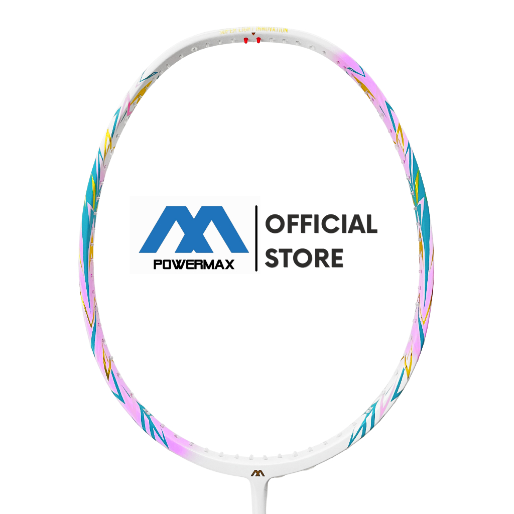 CUCI GUDANG POWERMAX RAKET BADMINTON AIR BOOSTER 100 RINGAN 7U 30 LBS FRAME BULUTANGKIS WANITA FULL