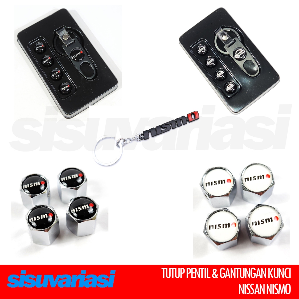 Aksesoris Mobil Tutup Pentil Gantungan Kunci Nissan Nismo