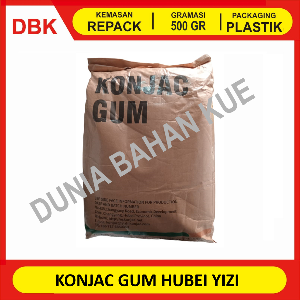 

KONJAC GUM POWDER HUBEI YIZHI FOOD GRADE - 500 GR / KONJAC HUBEI YIZI