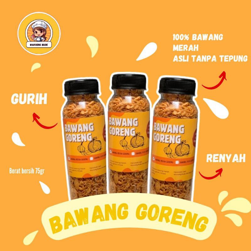 

Bawang Goreng - Waroeng Bude || Bawang merah goreng