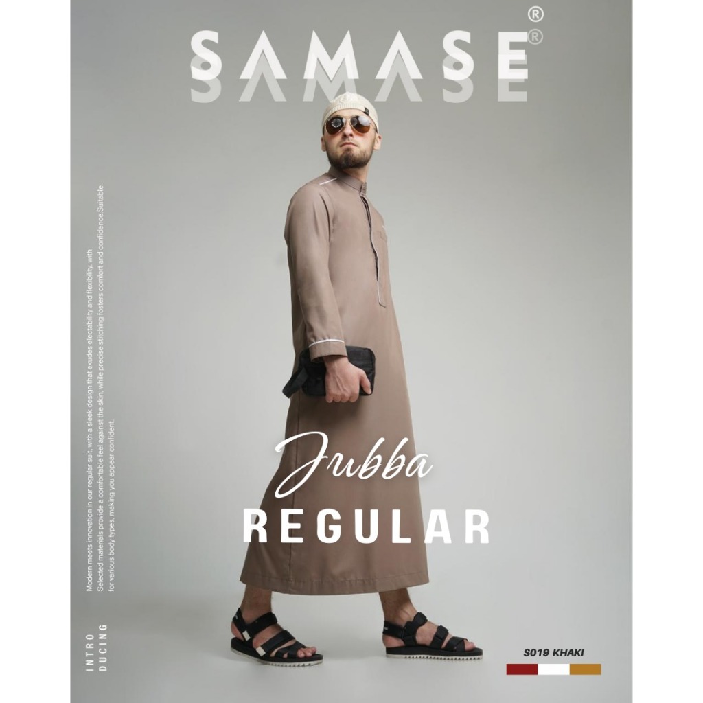 SAMASE Jubba Reguler S019 Jubah Pria Dewasa Lengan Panjang