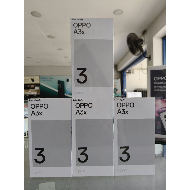 OPPO A3X RAM 8GB ROM 64GB, 8/128 TERBARU