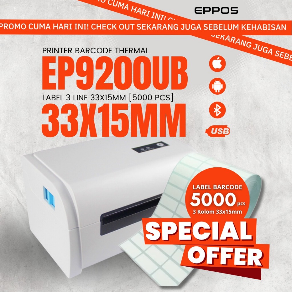 

PAKET EP9200UB & LABEL 2 KOLOM