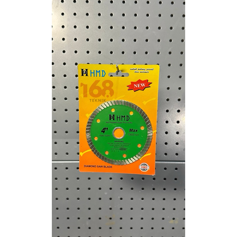 HMD Diamond Wheel / Pisau Potong Batu / Mata Potong Batu 4" Superthin Turbo