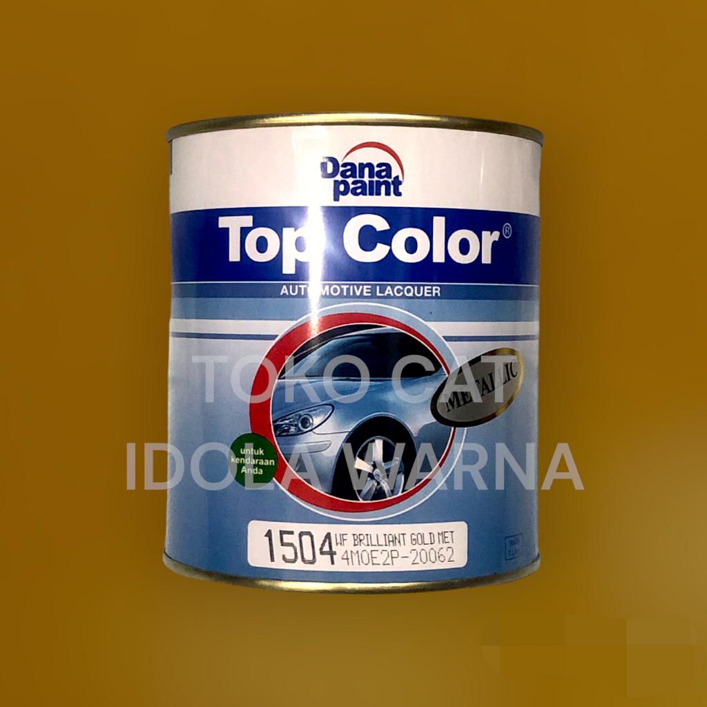 CAT DUCO/NC TOP COLOR METALLIC  - Warna WF Brilliant Gold Met 1504 / Kemasan Kaleng
