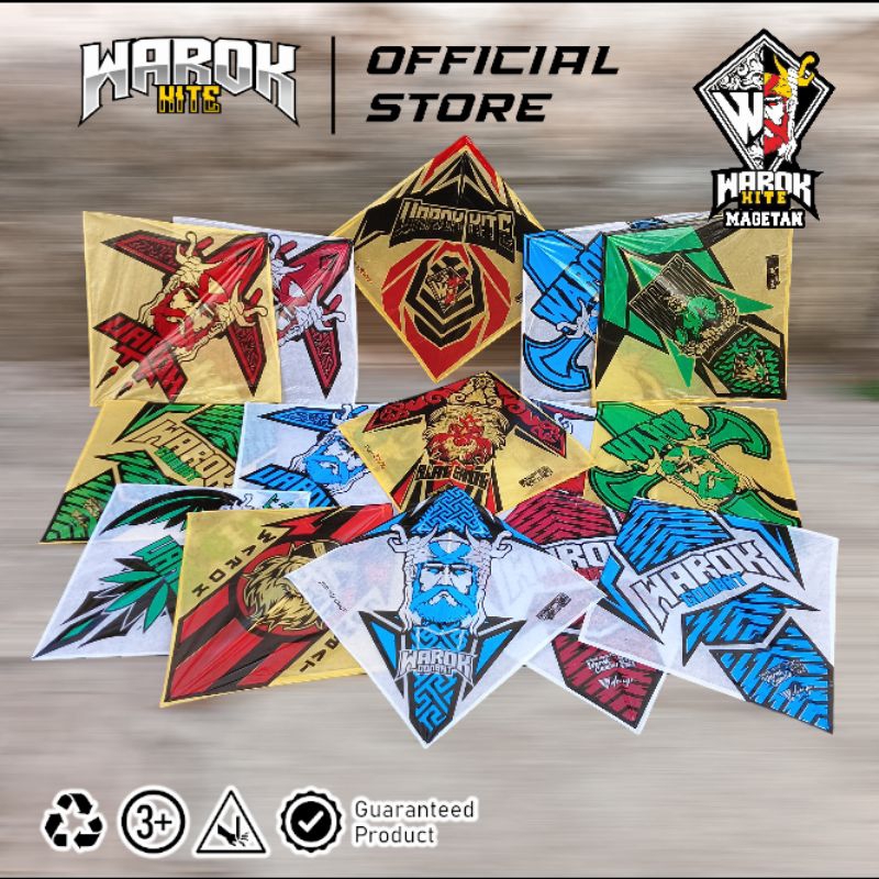 100/50PCS Layangan Sukhoi Warok Super Lilitan Apus 2 warna ( Daily Use Only)