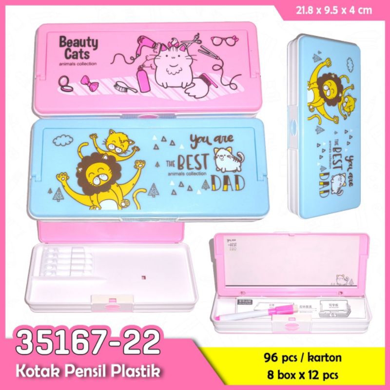 

P. Case Plastik WhiteBoard 35167/Kotak Pensil Plastik/Per Pcs