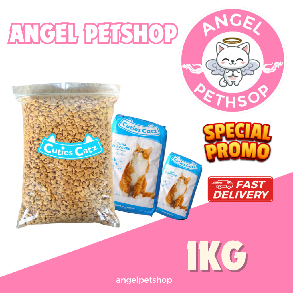 makanan kucing cuties catz 1kg