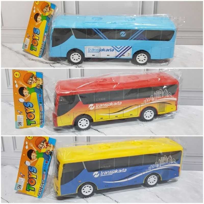 READY Mainan Mobil Busway Transkarta - Mobil Bis Busway Transjakarta