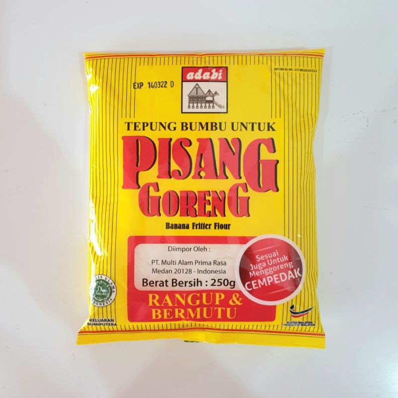 

Adabi Tepung Goreng Pisang 250 gram