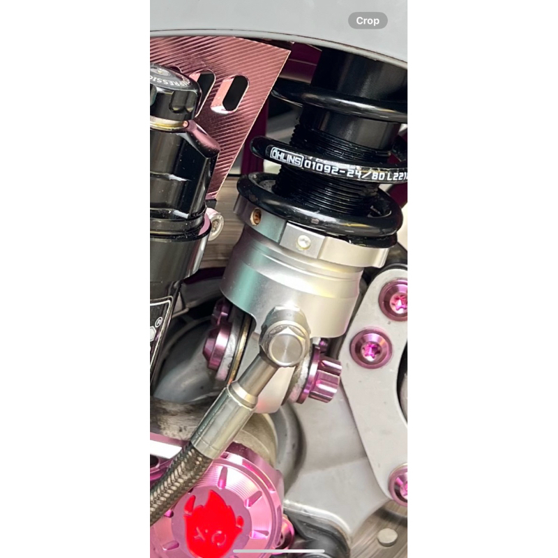 baut titanium shock depan vespa matic sprint primavera lx s