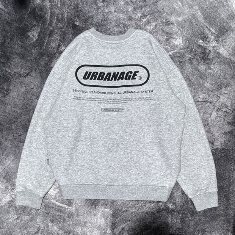 CREWNECK URBANAGE BASIC LOGO GREY HRVS