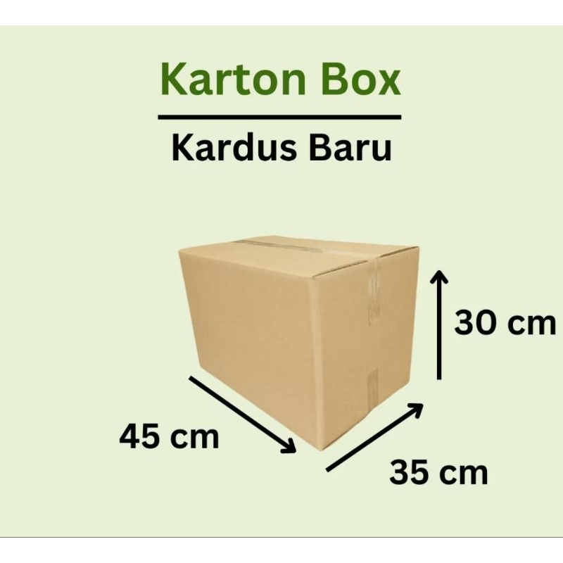 

45x35x30 cm kardus polos packing kemasan karton dus besar corrugated kraft