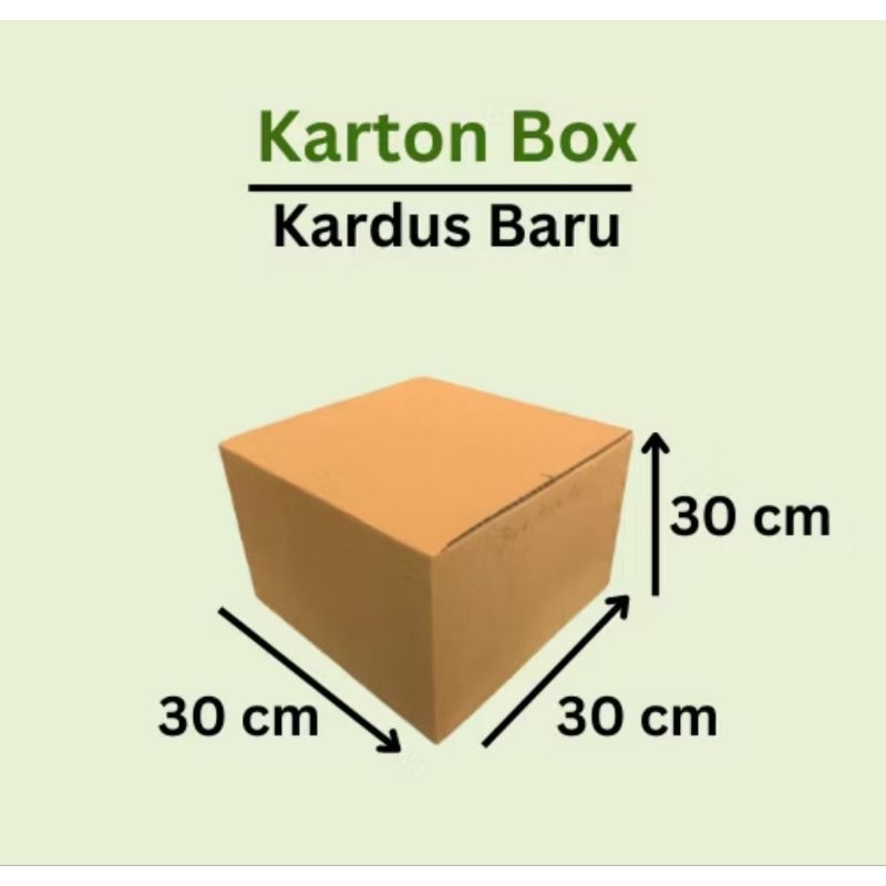 

30x30x30 cm kardus polos packing kemasan karton dus besar corrugated kraft