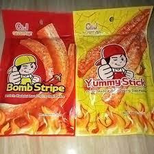 

HALAL LATIAO YUMMY STICK BOMB STRIPE MAKANAN VEGAN SNACK VEGETARIAN CEMILAN DIET MAKANNA RINGAN IMPORT MURAH