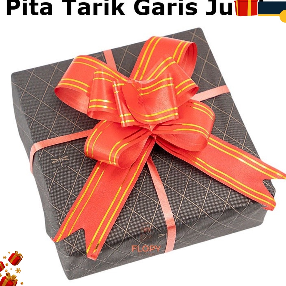 

AWAS ADA 1 pcs Pita Tarik Garis Jumbo Pita Kado Bingkisan Hampers Bunga