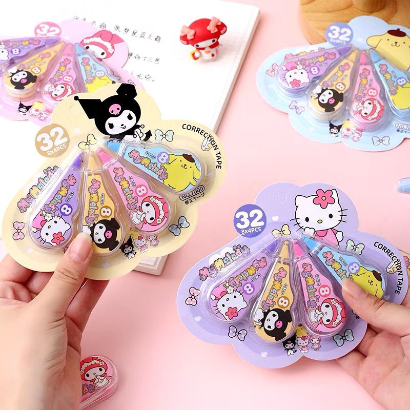 

Correction Tape Set 4pc Mini 5mm x 8M Unicorn/Sanrio