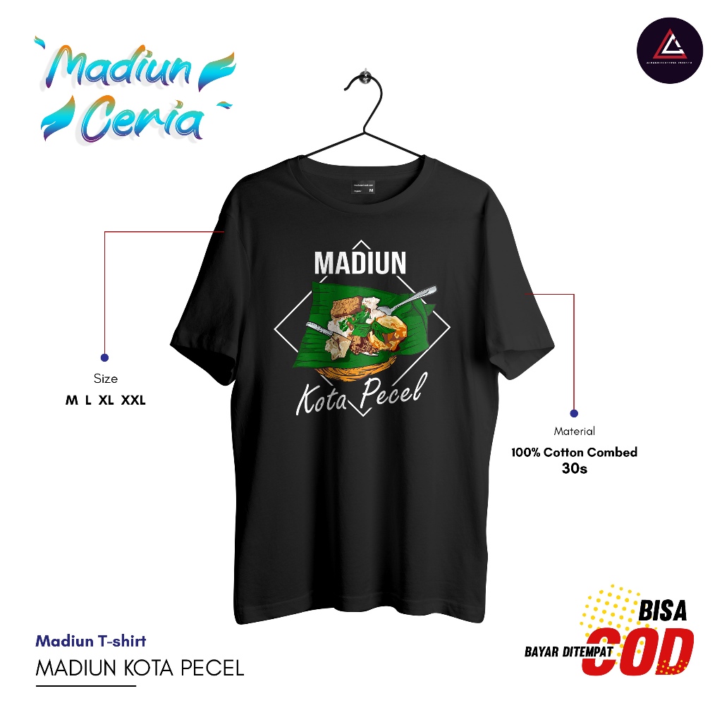 Kaos Pecel Madiun-Tshirt-Kaos icon madiun Combed 24s
