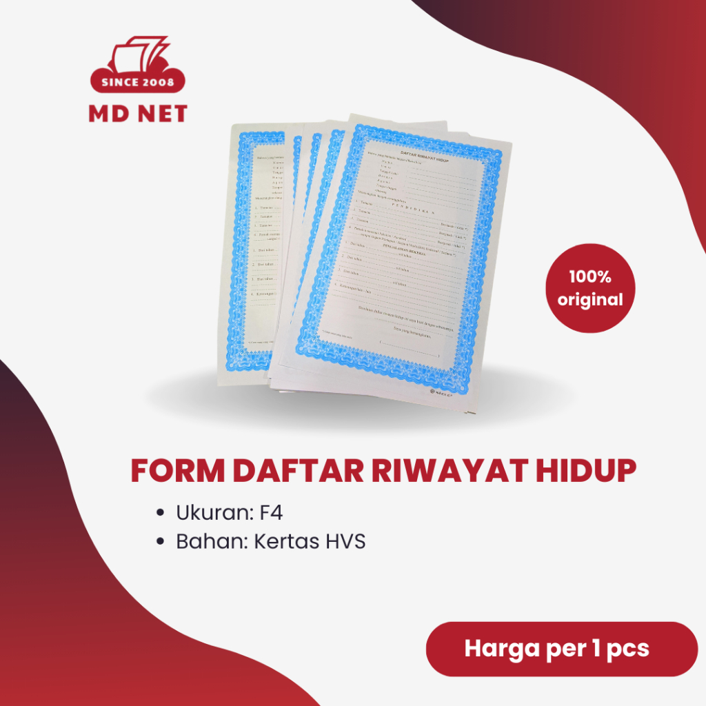 

(NGAWI) Blangko Form Daftar Riwayat Hidup / Curiculum Vitae untuk lamaran Kerja