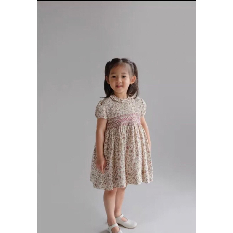 Preloved Smocked dress Darcy & Rae dbb Size 3y likenew