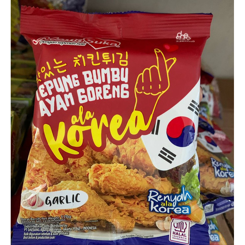 

Mamasuka tepung bumbu ayam korea 170g