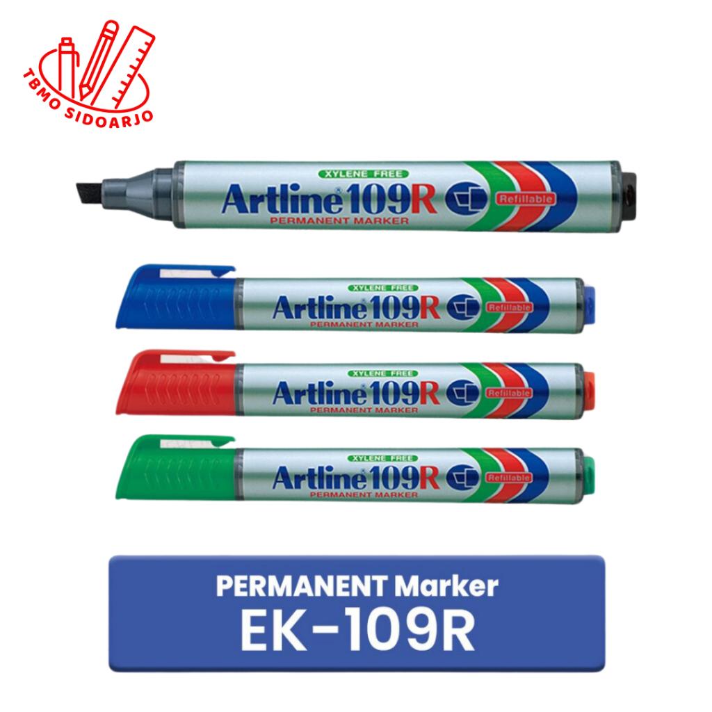 

TBMO Artline Spidol Permanent Marker EK-109R Chisel Nib Per Pcs