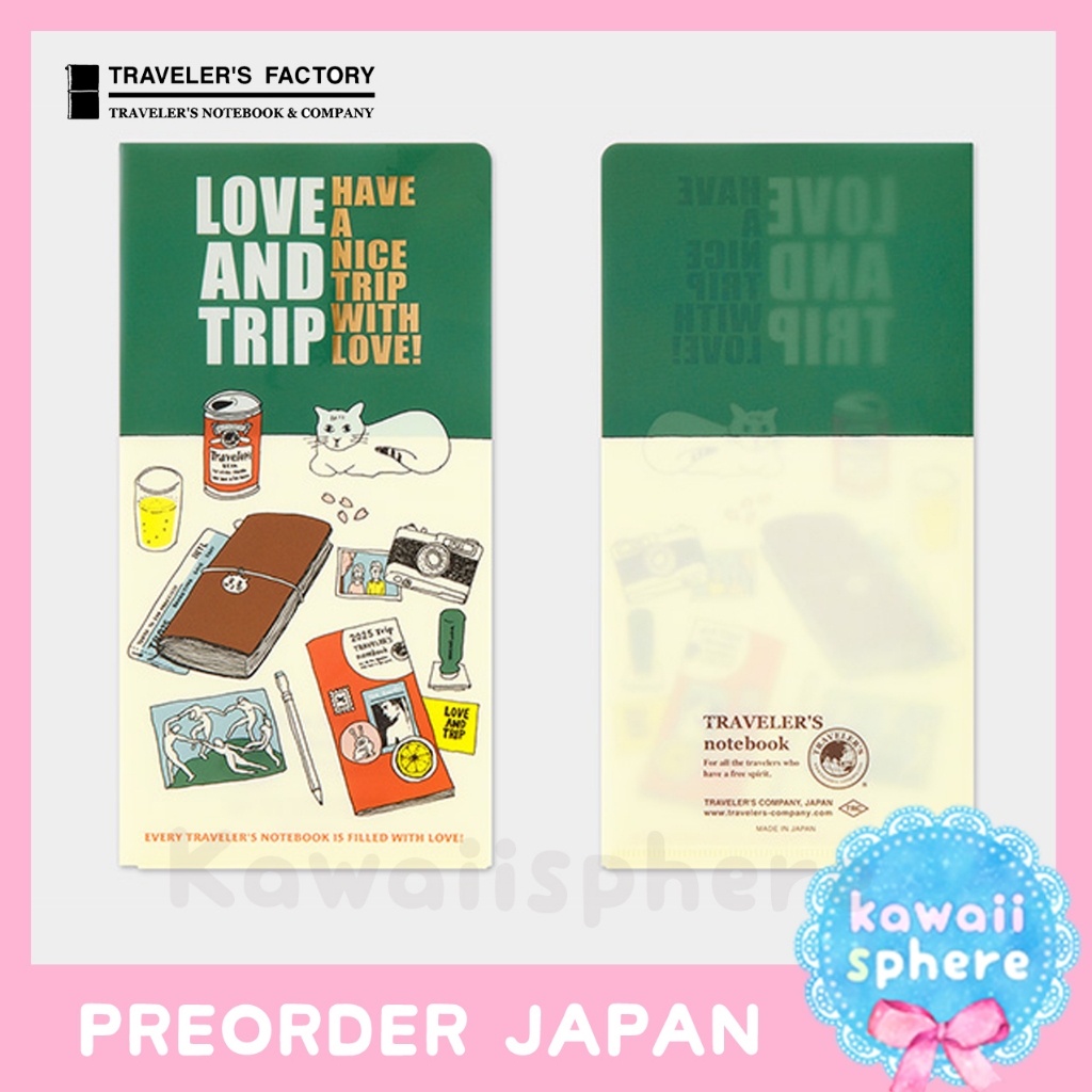 

Traveler's Notebook 2025 Clear Folder | Regular Size | Midori Travelers Notebook Accessories | Preorder