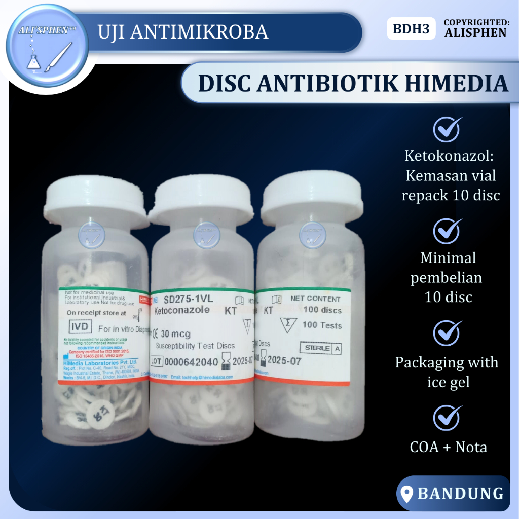 Ketokonazolll (KT) 10 DISC | Susceptibility Test Disc Himedia