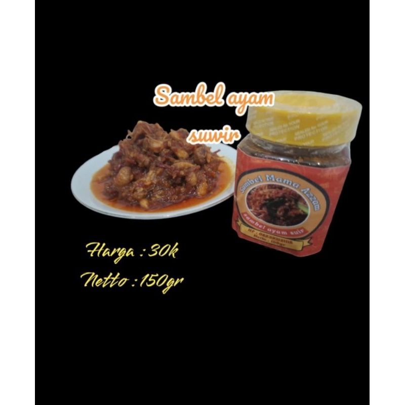 

Sambel Mama Azzam/Sambel Lauk, 3 varian rasa (Ayam Suwir, Cakalang & Tuna) 100% bahan dasar original & tanpa bahan pengawet, Rasa di Jamin Nampol & bikin Candu, Netto : 150gr