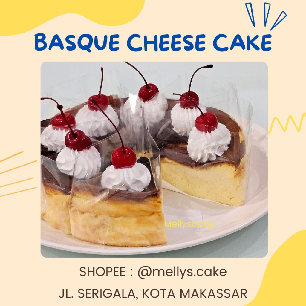 

Burnt Cheese Cake - kue keju enak dan lembut area makassar