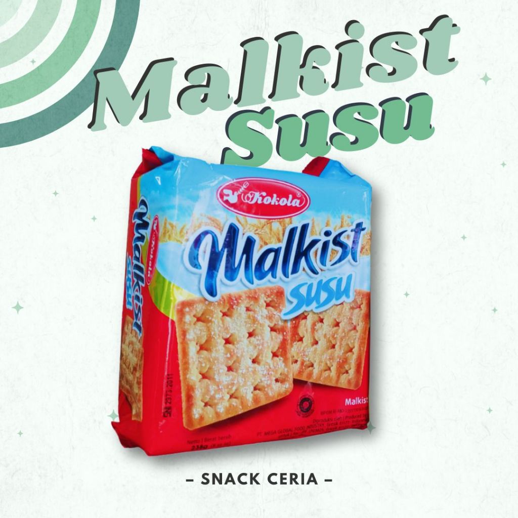 

Malkist Susu Kokola 225 gram / Malkis / Crakers