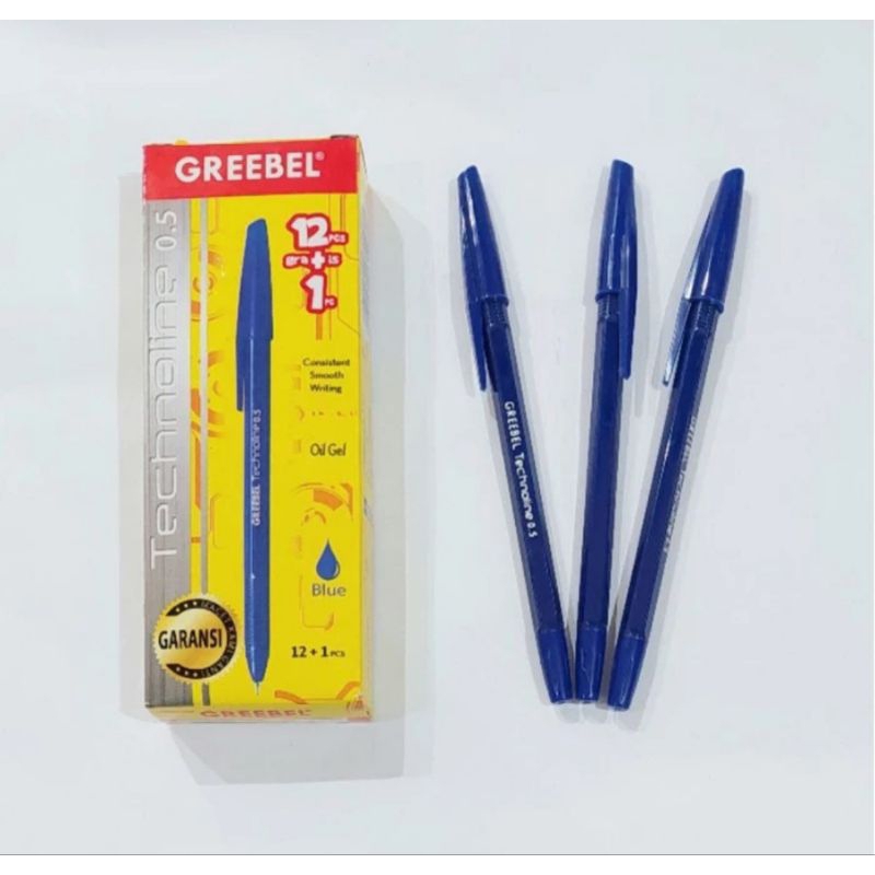 

Pena Greebel Technoline 0,5 mm Biru/Pulpen Standard Greeble Biru