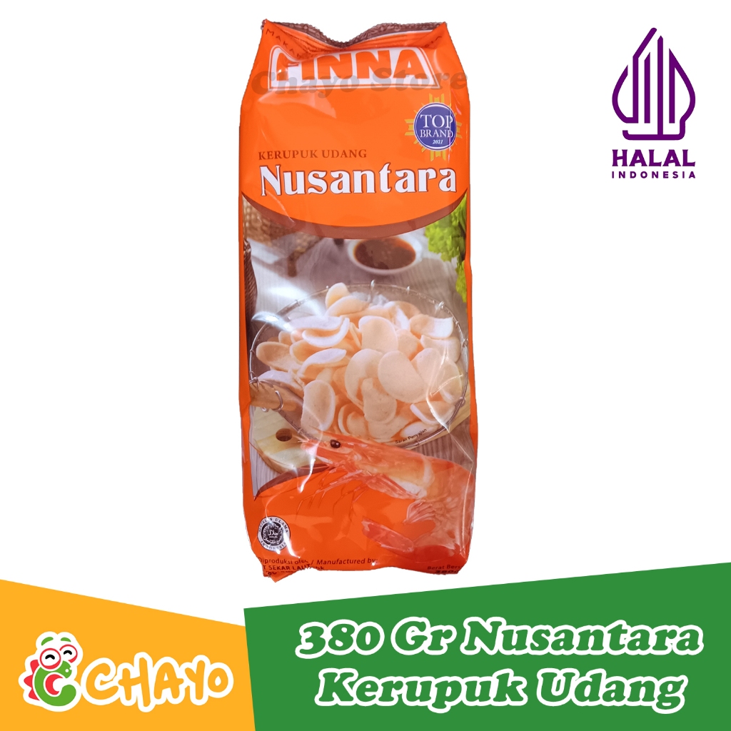 

FINNA Kerupuk Udang NUSANTARA BESAR 380gr Keripik Camilan Makanan Ringan