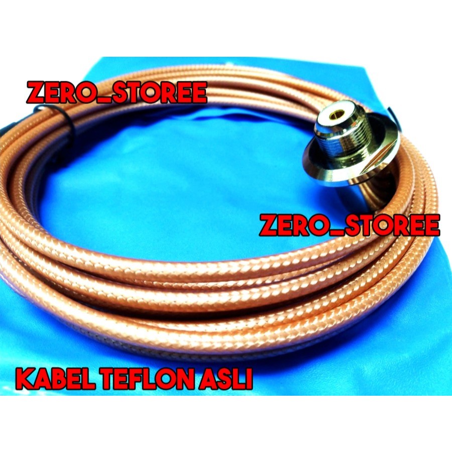 ASLI Teflon Kabel Breket antena Mobil Radio RIG RG58 ASLI Teplon kabel anti panas bracket Antenna 5 