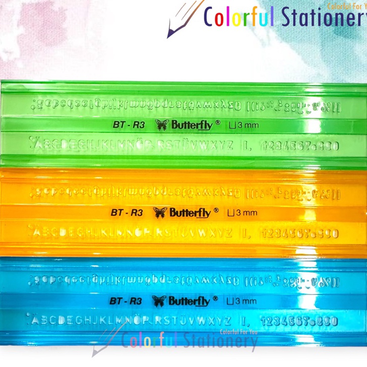 

FLASH SALE Penggaris Mall Huruf Butterfly BT R3 Pcs
