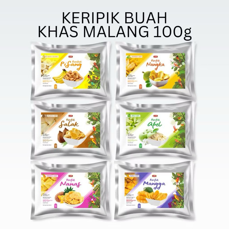 

Keripik Buah Nangka Apel Nanas Salak Pisang dan Mix Kripik Buah Khas Malang