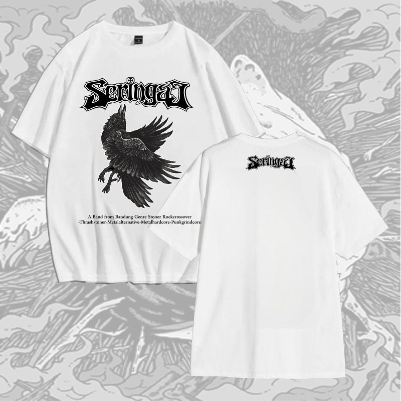 kaos pendek band SERINGAI model terbaru distro original - kaos pendek metal SERINGAI original distro
