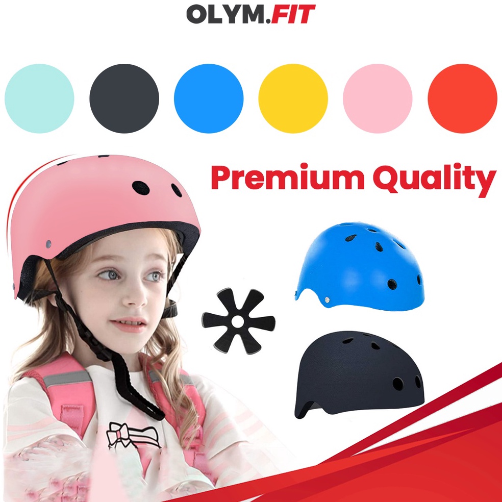 Top Produk HIGH QUALITY Helm Sepeda Anak Umur Usia 3  12 Tahun Helem Skateboard Otoped Sepatu Roda