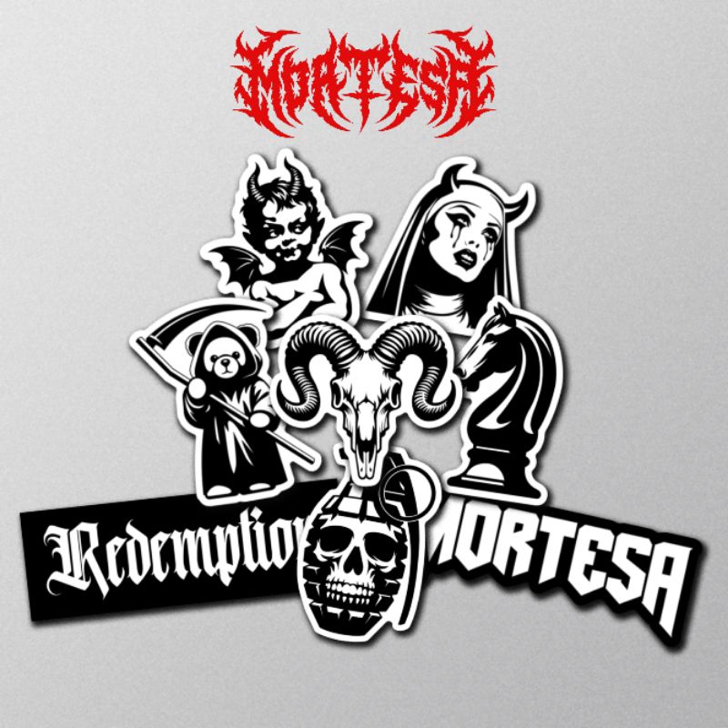 Mortesa Dark Art Sticker Pack Vol 2 I Sticker Aesthetic Sticker Metal Sticker Gothic