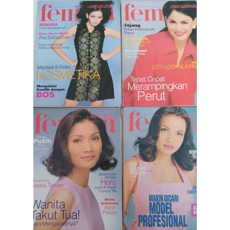 majalah lawas femina - 12 judul