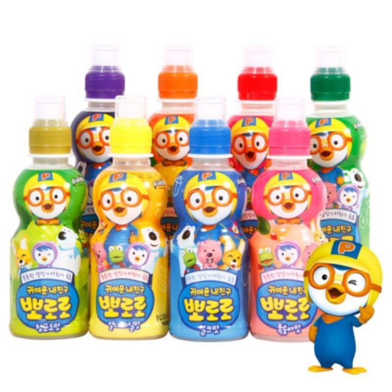 

Paldo Pororo Drink Milk Juice Minuman Rasa Buah 235ml