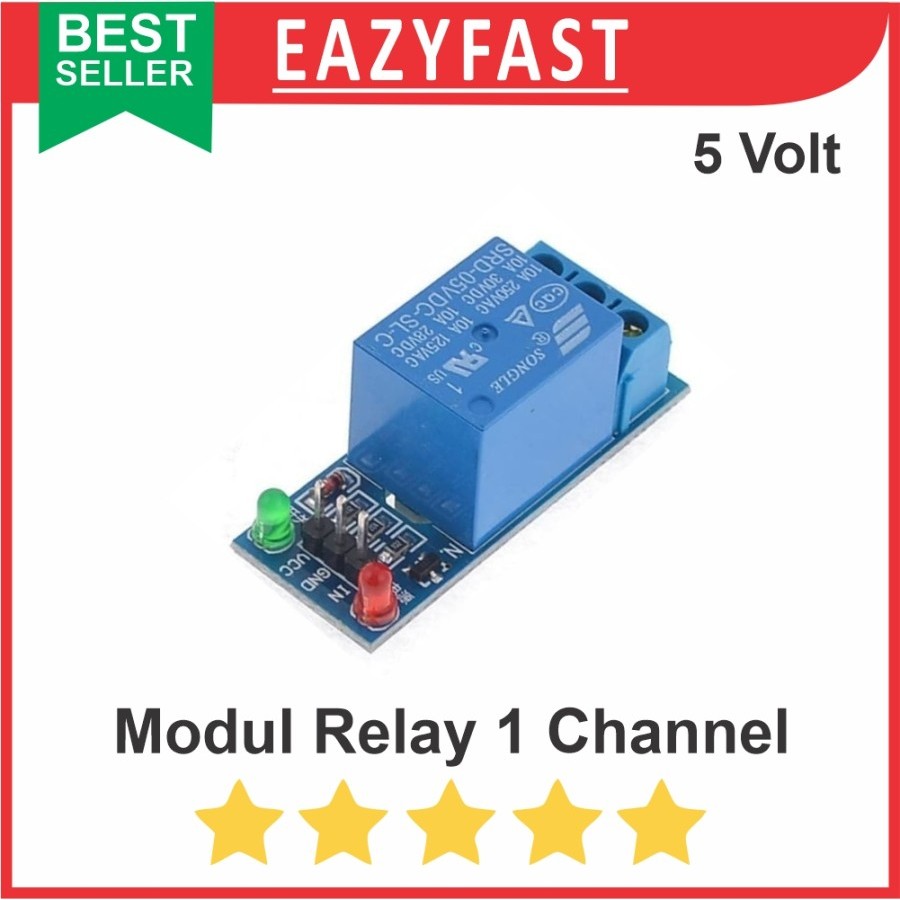 Modul Relay 1Ch 1 Ch Chanel Channel 5 V Volt 5V Module SPDT Low Level Arduino Compatible Opto Isolat