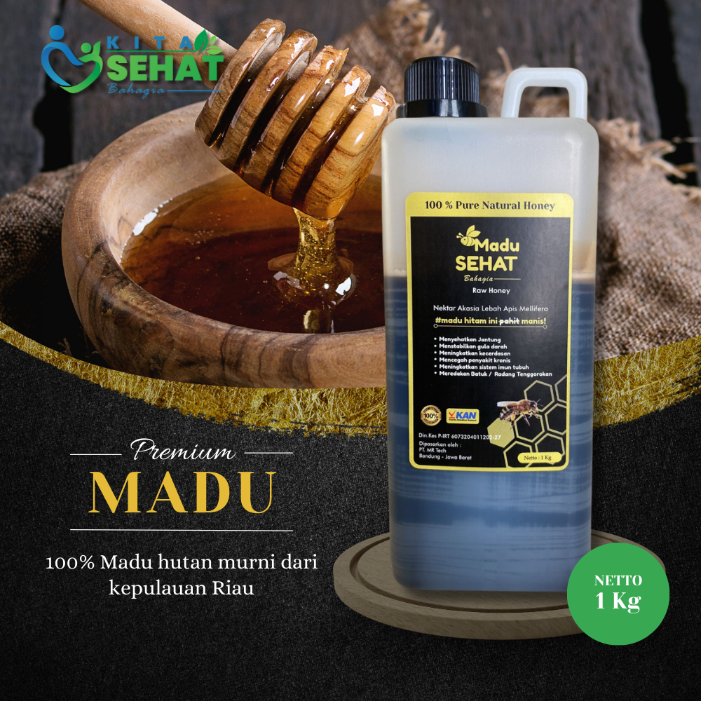 

Madu Hitam Manis | Madu Sehat Bahagia 1Kg