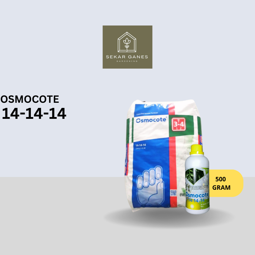 Sekarganes Osmocote 14-14-14 500 Gr Pupuk Slow Release Pertumbuhan Daun Seimbang Osmocote 141414 Pup