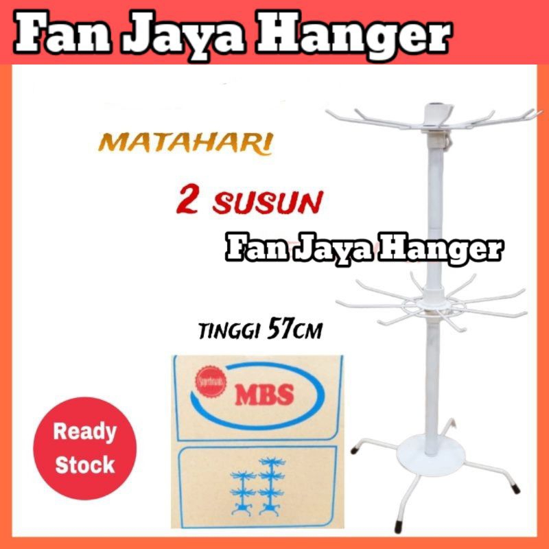 Gantungan accesories putar 2 susun dan 3 susun hanger matahari putar  gantungan display ( batang bes