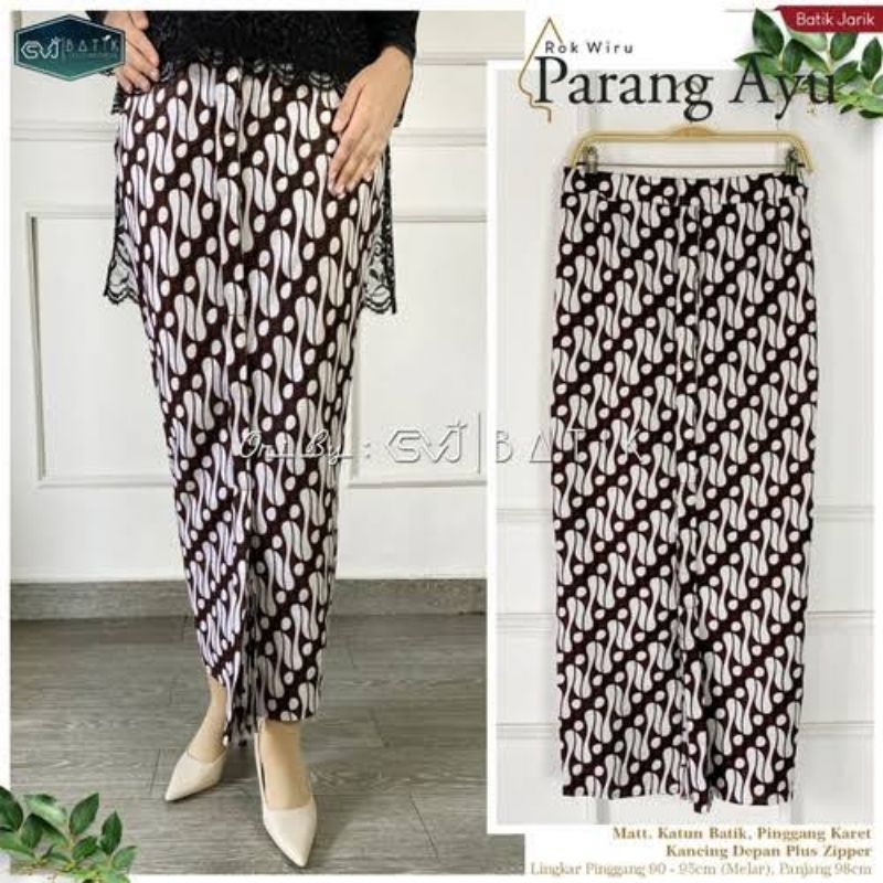 BAWAHAN KEBAYA ROK JARIK WIRU BATIK ROK JADI